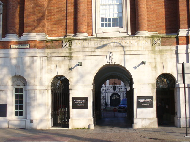 Image of the front of the British Medical Association Building, taken in 2008.